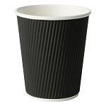 Generic 12 Oz. Ripple Cup Individually Wrapped Black 900 Per Case Price Per Case