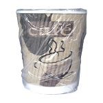 Generic 9 Oz. Ripple Cup Kraft Individually Wrapped 900 Per Case Price Per Case