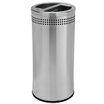 Commercial Zone Precision Series 20-Gallon SS Recycler Trash & Recycling Container Stainless Steel