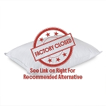 Downlite Enviroloft Down Alternative Blown Polyester Pillows Standard 20x26 20 Oz. Fill Soft/Medium Support 10 Per Case Price Per Each