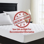 Downlite T-200 Waterproof Microfiber Mattress Pad Twin XL 38x80 10 Per Case Price Per Each