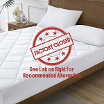 Downlite T-300 Waterproof Anti-Microbial Mattress Pad Twin XL 38x80 100% Cotton 6 Per Case Price Per Each