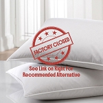 Downlite Traditional 5/95 Goose Down & Feather Pillows Standard 20x26 26 Oz. Fill Medium Support 10 Per Case Price Per Each