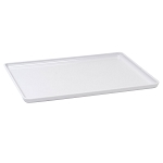 Hapco Lacquerware Rectangular High Gloss Plastic Ice Bucket Tray White 12 Per Case Price Per Each