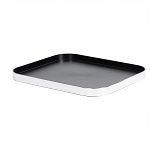 Hapco Contrast Collection Rectangular Ice Bucket Serving Tray With Rounded Edges & Built In Spill Proof Rim 12 Per Case Price Per Each