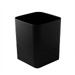 Hapco Wave Collection 8 Qt. Rectangular Wastebasket Black 6 Per Case Price Per Each