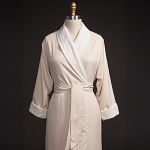 Telegraph Hill Twill Double Layer Bathrobe 100% Microfiber Natural 6 Per Case Price Per Each