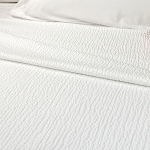 Kartri Nocturne Blend Top Sheet King 108x110 50% poly 46% Cotton 4% Lycra White 6 Per Case Price Per Each