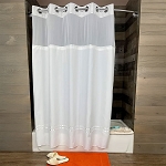 White With White Satin Trim