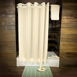 Kartri Hang2It Stardust Polyester Shower Curtain 72x74 Beige 12 Per Case Price Per Each