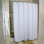 Kartri Waffle Supreme Polyester Shower Curtain With Metal Grommets 72x84 White 12 Per Case Price Per Each