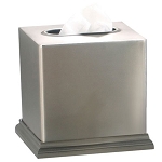 NuSteel Rosement Pewter Finish Boutique Tissue Box Cover 12 Per Case Price Per Each