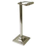 NuSteel Brushed Finish Standing Square Base Toilet Tissue Holder 8 Per Case Price Per Each