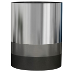 NuSteel Triune Platinum 3 Tone Finish 7.5 Qt. Wastebasket 2 Per Case Price Per Each
