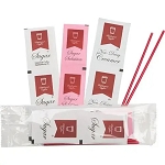 Deluxe Clear Condiment Kit 2 Sugar Packets, 2 Sugar Subsitutes, 2 Creamers, 2 Plastic Stirrers 500 Per Case Price Per Case