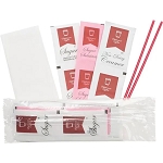 Deluxe Clear Condiment Kit 2 Sugar Packets, 2 Sugar Substitutes, 2 Creamers, 2 Plastic Stirrers, 1 Napkin 500 Per Case Price Per Case