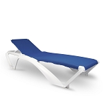 Resol Marina Stacking Sunlounger Blue & White 2 Per Case Price Per Each 