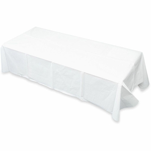 Tatco White Paper Rectangular Tablecovers - 108