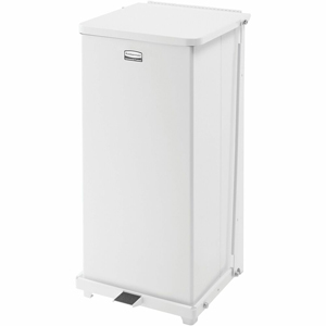 Rubbermaid Commercial Defenders Steel Step Cans - 13 gal Capacity - 27