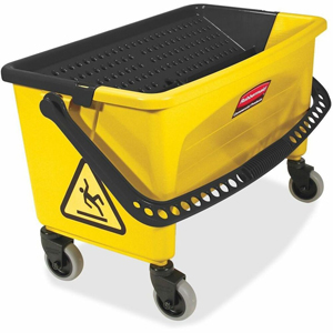 Rubbermaid Commercial Microfiber Press Wring Bucket - Twist-valve, Non-porous - 16