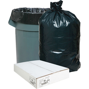 Nature Saver Black Low-density Recycled Can Liners - Medium Size - 33 gal Capacity - 39