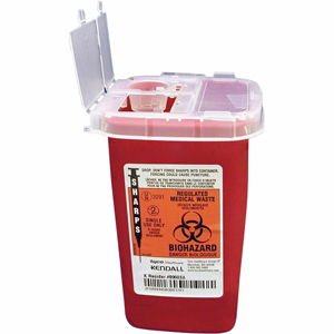 Covidien Sharps Medical Waste Container - 1 quart Capacity - 6.3