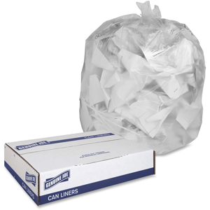 Genuine Joe Economy High-Density Can Liners - Small Size - 10 gal Capacity - 24
