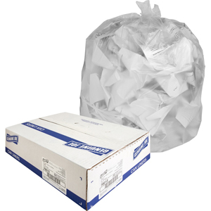 Genuine Joe Economy High-Density Can Liners - Large Size - 45 gal Capacity - 46