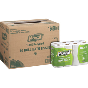 Marcal 100% Recycled Soft/Strong Bath Tissue - 2 Ply - 4.20