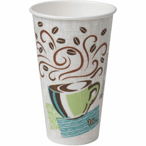 Dixie PerfecTouch 16 oz Insulated Paper Hot Coffee Cups by GP Pro - 16 fl oz - Coffee Haze - Paper - Hot Drink, Coffee - 25/Pack - 20 / Carton