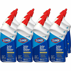 CloroxPro Toilet Bowl Cleaner with Bleach - 24 fl oz (0.8 quart) - Fresh Scent - Disinfectant, Deodorize - Clear - 12 / Carton