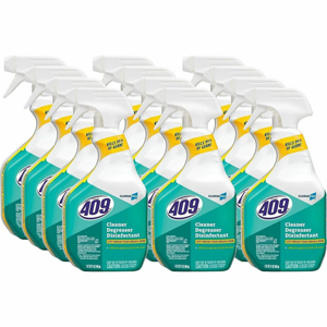 CloroxPro Formula 409 Cleaner Degreaser Disinfectant Spray - For Nonporous Surface, Hard Surface, Floor, Wall - 32 fl oz (1 quart) - Recommended For: Soil Remover, Grease Remover, Soap Scum Remover, Grime Remover, Smoke Film Remover - Phosphat