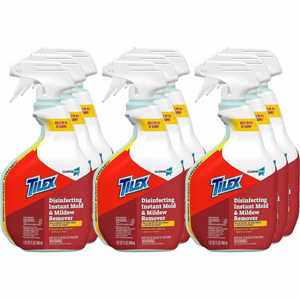 CloroxPro Tilex Disinfecting Instant Mold and Mildew Remover Spray - For Tile, Nonporous Surface - 32 fl oz (1 quart) - Disinfectant, Phosphate-free - White - 9 / Carton
