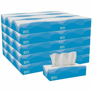 Pacific Blue Select Facial Tissue by GP Pro - Flat Box - 2 Ply - 8.33