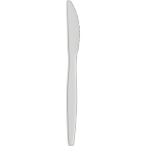 Dixie Medium-weight Disposable Knives by GP Pro - Knife - 1000 x Knife - White - 1000 / Carton