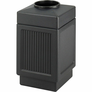 Safco Indoor/Outdoor Waste Receptacle - 38 gal Capacity - 31.5