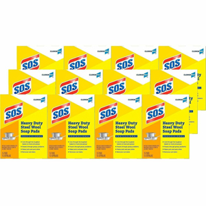 CloroxPro S.O.S Steel Wool Soap Pads - For Multi Surface - Pad - 4