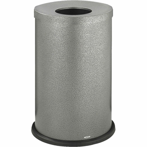 Safco Open Top Speckled Waste Receptacle - 35 gal Capacity - Round - 8.50