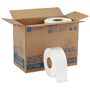 Pacific Blue Basic Jumbo Jr. High-Capacity Toilet Paper - 2 Ply - 3.50