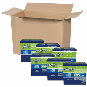 Swiffer Sweeper Dry Cloths Refill - Unscented - Cloth - White - 32/Box - 6 / Carton