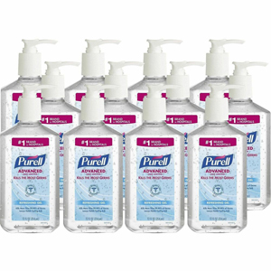PURELL Hand Sanitizer Gel - Clean Scent - 12 fl oz - Pump Bottle Dispenser - Multipurpose - Moisturizing - Clear - Triclosan-free, Paraben-free, Phthalate-free - 12 / Carton