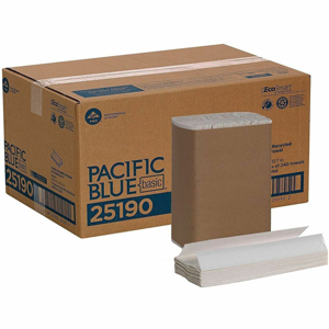Pacific Blue Basic C-Fold Recycled Paper Towel - 1 Ply - 10.10