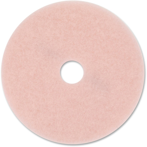 3M Eraser Burnish Pad 3600 - Synthetic Fiber - Pink - 5 / Carton