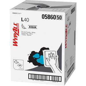 Wypall Power Clean L40 Extra Absorbent Towels - 19.50