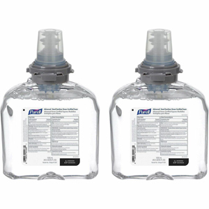PURELL Hand Sanitizer Foam Refill - Fragrance-free Scent - 1.27 quart - Hand - Clear - Dye-free, Fragrance-free - 2 / Carton