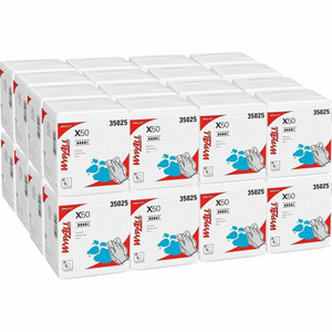 Wypall General Clean X50 Quarterfold Cleaning Cloths - Quarter-fold - 10
