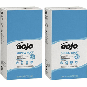 Gojo PRO TDX Refill Supro Max Hand Cleaner - 1.32 gal - Pump Bottle Dispenser - Oil Remover, Grease Remover, Paint Remover, Adhesive Remover - Skin - Moisturizing - Beige - Heavy Duty, Bio-based, Non-drying - 2 / Carton