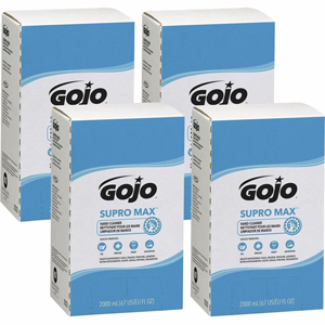 Gojo Supromax Lotion Hand Cleaner - 2.11 quart - Adhesive Remover, Soil Remover - Hand - Tan - 4 / Carton