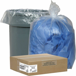 Nature Saver Recycled Trash Can Liners - Large Size - 45 gal Capacity - 46