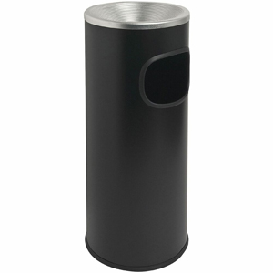Genuine Joe Fire-safe 3-Gallon Ashtray Receptacle - 3 gal Capacity - Removable Lid, Fire-Safe - 28
